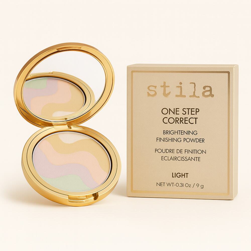 Stila One Step Correct Brightening Finishing Powder – Light | Color-Correcting